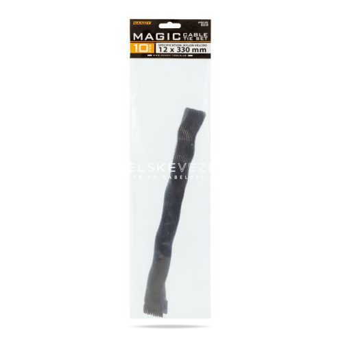 Handy hook-and-loop cable ties 330 mm black (10 pcs/pack) [05518]