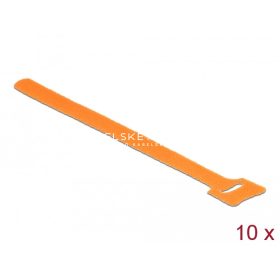   Delock hook-and-loop cable ties 200 mm orange (10 pcs/pack) [18696]