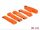 Klett-Kabelbinder - Kabelorganisator 300x20 mm, orange, 5 Stk./Pack - Delock (18707)
