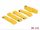 Hook-and-loop cable tie - cable organizer strap 300x20 mm, yellow, 5 pcs/pack - Delock (18708)