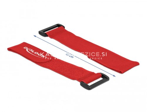 Delock Klett-Kabelbinder mit Schlaufe, rot 280 x 38 mm (3 Stk./Pack) [19535]