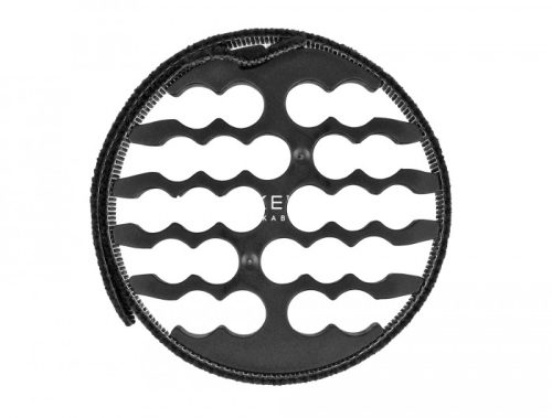 Delock cable organizer with 24 cable slots, for cables up to 9 mm, hook-and-loop fastening, black [66057]