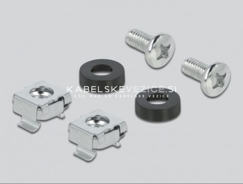 Delock kovinski nosilec za kable - organizator 40x40 mm, 1 kos (66513)