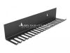 Delock organizator kablov za pritrditev na steno ali mizo, črn, 318 x 65 mm (66729)