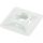 Self-adhesive cable tie mount 27x27 mm natural - for ties up to 5 mm width (1 pcs) SapiSelco [BAS-2MT-508]