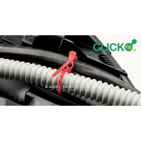 Ponovno zapiralna kabelska vezica SapiSelco CLICK 120 × 3,5 mm, rdeča (CLT.10.2110R)