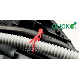   Re-openable cable tie SapiSelco CLICK 320 × 4.4 mm, red [CLT.10.2129R]