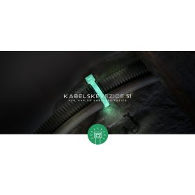   Fosforescenčno kabelska vezica 200 x 4,5 mm (1 pak / 100 kos) FOS.2.2123R