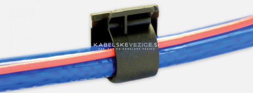 SapiSelco GAN samolepilna nosilna sponka za kable (v obliki kljuke), do Ø15 mm, 1 kos - GAN.3MT.403