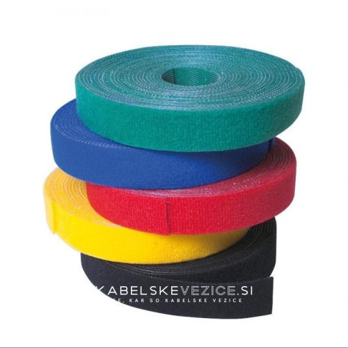 LogiLink ježkasti sprijemalni trak za urejanje kablov - 4 m × 16 mm, črn (KAB0050)