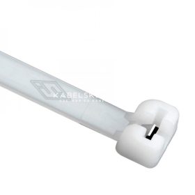  Kabelska vezica s kovinskim jezičkom SapiSelco 200 x 3,5 mm, naravna barva, 1 pak / 100 kos (MET.2.2111R)