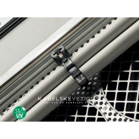   UV-resistant cable tie zip tie 290x4.5 with stainless steel tooth - extra-strong for outdoor use (100 pcs/package) SapiSelco [MET.UVV2.2140R]