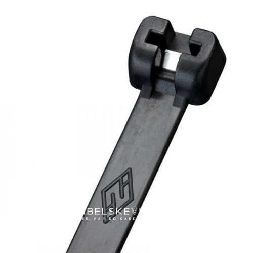 UV-resistant cable tie zip tie 290x4.5 with stainless steel tooth - extra-strong for outdoor use (100 pcs/package) SapiSelco [MET.UVV2.2140R]