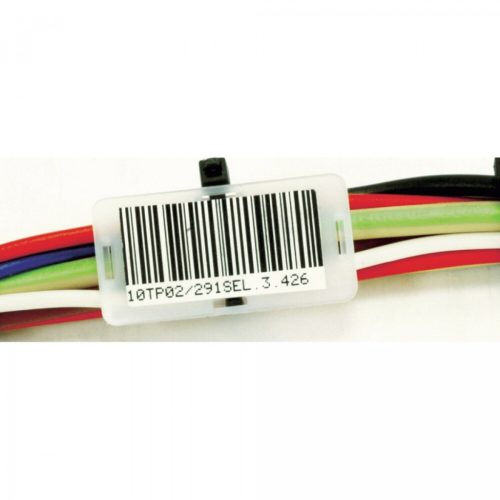 Cable tie marking plate 20x40 mm - writable - labelable (natural -1 pc) SapiSelco [PID.101]