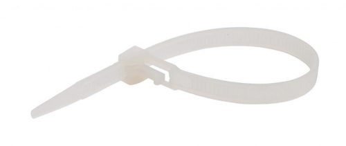 Odstranljiva, večkratno uporabna kabelska vezica 200x7,5 mm, naravna barva (1 pak / 100 kos) RIA.2.232R