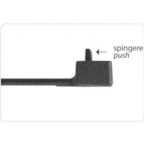   Re-openable black cable tie 250x3.5 - releasable zip tie (100 pcs/package) SapiSelco Click Tie  [RID.3.216]