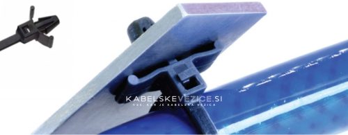 SapiSelco SCA nosilec s kabelsko vezico 140x3,5 mm za montažo v odprtino Ø6-6,5 mm - 1 kos (SCA.3.210)