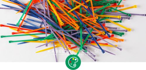 Green cable tie 280x4.5 mm SapiSelco - premium quality (1 pack / 100 pcs) [SEL.12.425R]