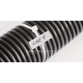   Writable cable tie 100x2.5 mm with marking plate 8x25 mm (100 pcs/pack) SapiSelco [SEL.2.202T]
