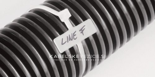 Označljiv kabelski vez 200×2,5 mm z označevalno tablico 8×25 mm (100 kosov / paket) - SapiSelco (SEL.2.205T)