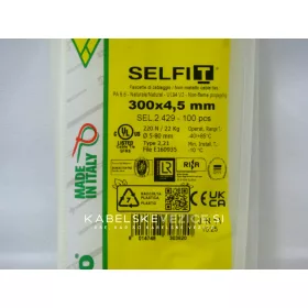 Kabelske vezice 300x4,5 mm naravne - SapiSelco SELFIT