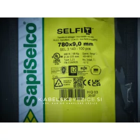 Kabelske vezice 780x9 mm črne - SapiSelco SELFIT