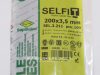 Kabelbinder SapiSelco SELFIT 200x3,5 mm – schwarze Farbe, 1 Packung = 100 Stück, Industriequalität (SEL.3.211)