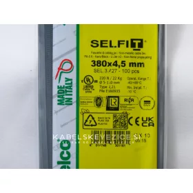 Kabelske vezice 380x4,5 mm črne - SapiSelco SELFIT