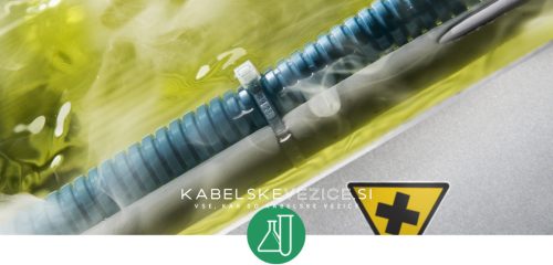 Kabelska vezica, odporna proti alkalijam in kislinam 200 x 4,5 mm (pak=100kos) SapiSelco SEL.POLY.2.223