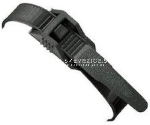 Kabelska vezica z nizkim profilom glave in zaobljenimi robovi, 390x9 mm, črna - SapiSelco (1 pak/100 kos) [TOR.3.204]
