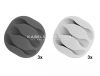 Delock samolepilno držalo za kable s trojno sponko, komplet 6 kosov – za kable do premera 5 mm (18297)